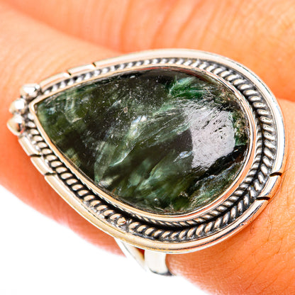 Seraphinite Rings handcrafted by Ana Silver Co - RING122512