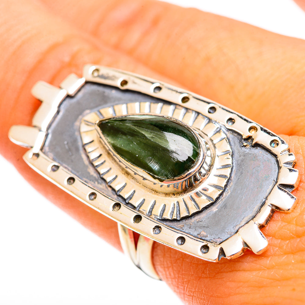 Seraphinite Rings handcrafted by Ana Silver Co - RING122515