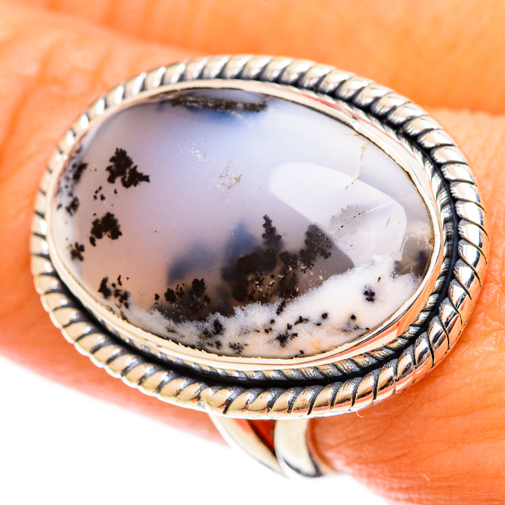 Dendritic Opal Rings handcrafted by Ana Silver Co - RING122533