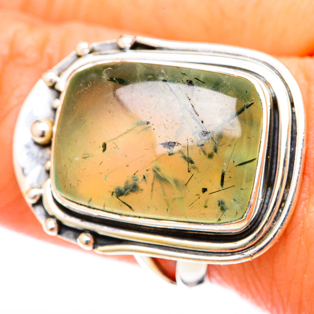 Prehnite Rings handcrafted by Ana Silver Co - RING122541