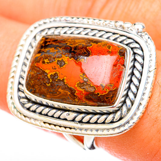 Moroccan Agate Rings handcrafted by Ana Silver Co - RING122547
