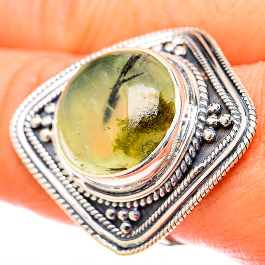 Prehnite Rings handcrafted by Ana Silver Co - RING122561