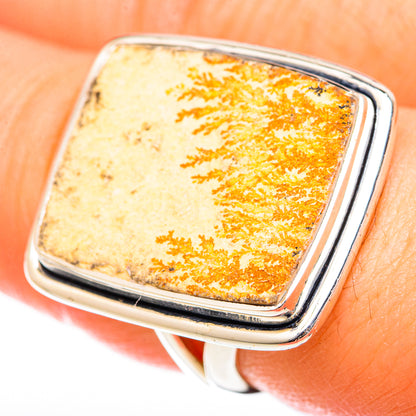 Germany Psilomelane Dendrite Rings handcrafted by Ana Silver Co - RING122567