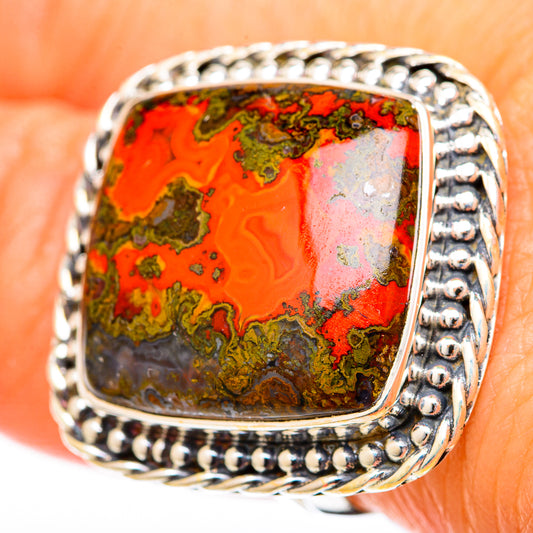 Moroccan Agate Rings handcrafted by Ana Silver Co - RING122568