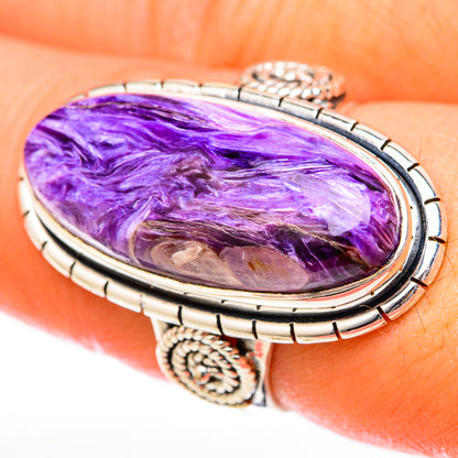 Charoite Rings handcrafted by Ana Silver Co - RING122569