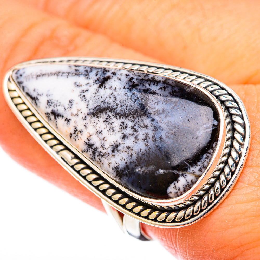Dendritic Opal Rings handcrafted by Ana Silver Co - RING122576