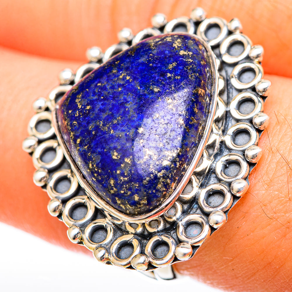 Lapis Lazuli Rings handcrafted by Ana Silver Co - RING122577