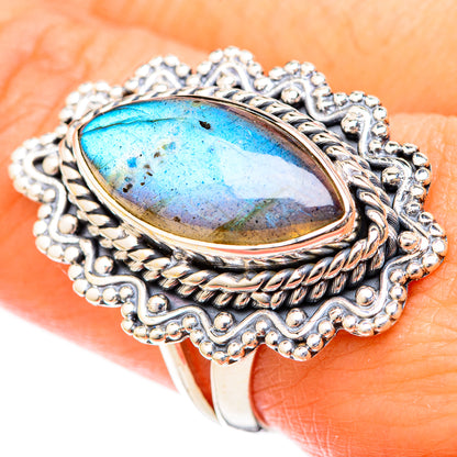Labradorite Rings handcrafted by Ana Silver Co - RING122578