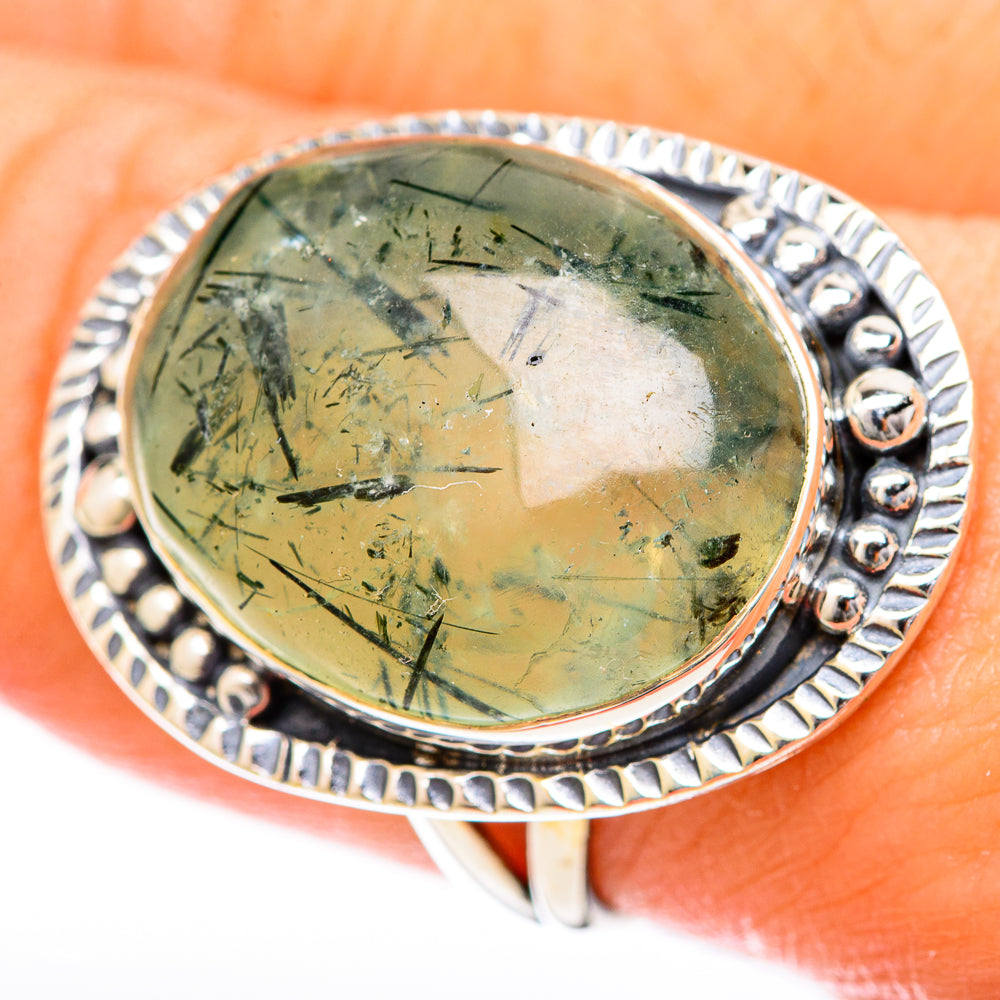 Prehnite Rings handcrafted by Ana Silver Co - RING122583