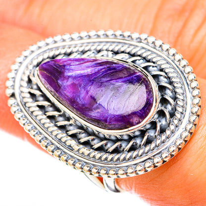 Charoite Rings handcrafted by Ana Silver Co - RING122591