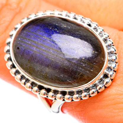 Labradorite Rings handcrafted by Ana Silver Co - RING122600