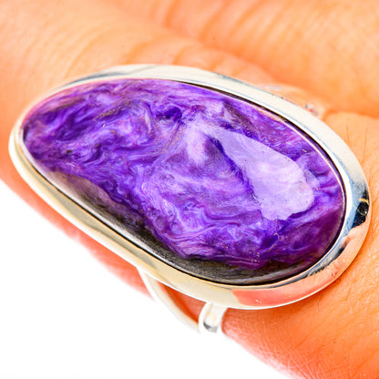 Charoite Rings handcrafted by Ana Silver Co - RING122611