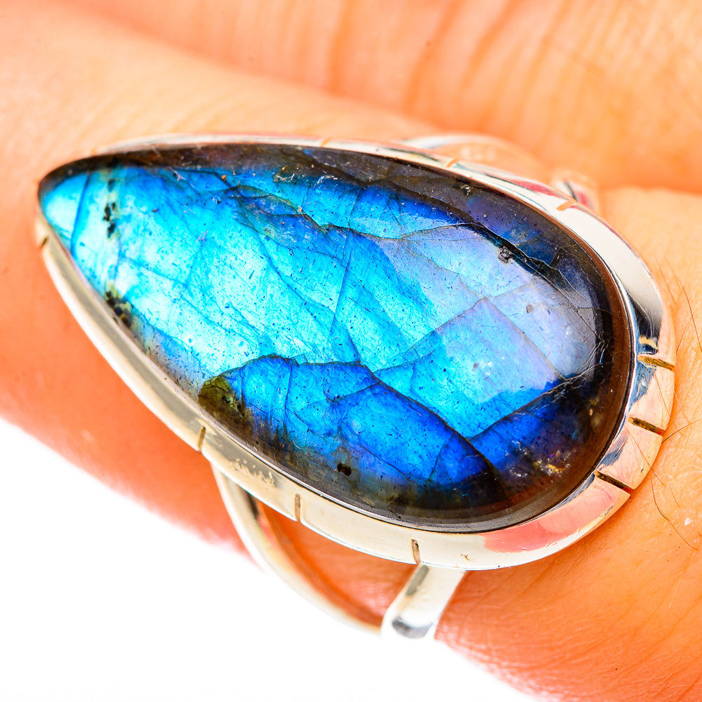 Labradorite Rings handcrafted by Ana Silver Co - RING122615