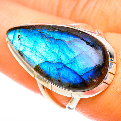 Labradorite Rings handcrafted by Ana Silver Co - RING122615