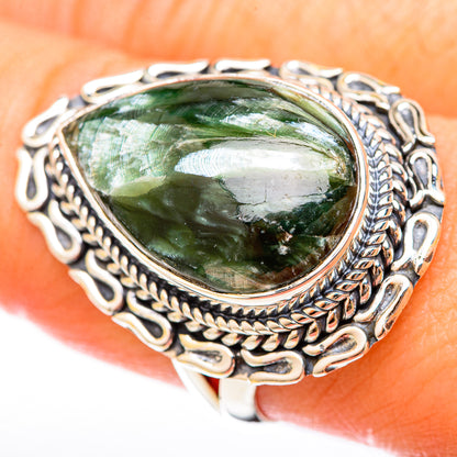 Seraphinite Rings handcrafted by Ana Silver Co - RING122619