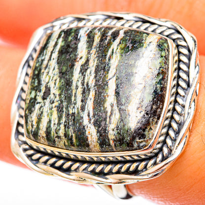 Green Swiss Opal Rings handcrafted by Ana Silver Co - RING122622
