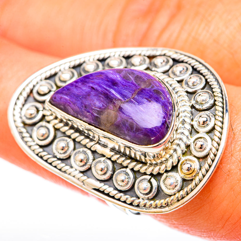 Charoite Rings handcrafted by Ana Silver Co - RING122630