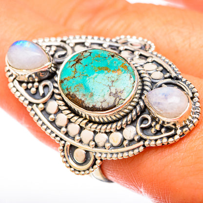 Tibetan Turquoise Rings handcrafted by Ana Silver Co - RING122634