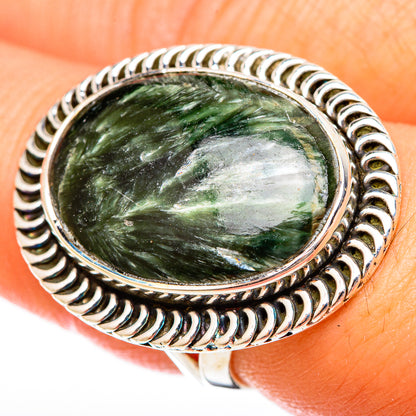 Seraphinite Rings handcrafted by Ana Silver Co - RING122642