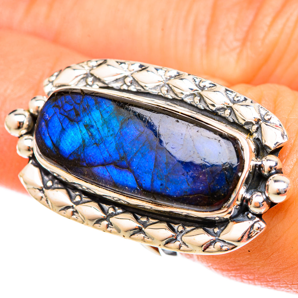 Labradorite Rings handcrafted by Ana Silver Co - RING122654