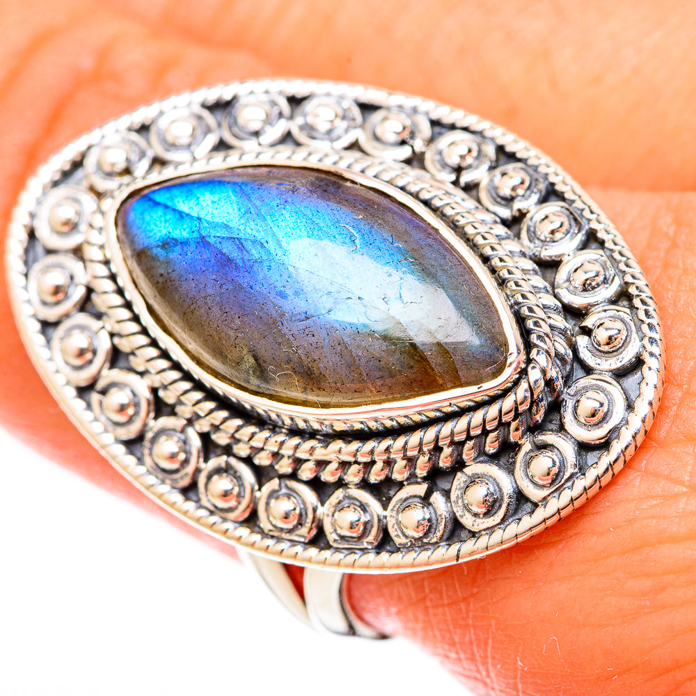Labradorite Rings handcrafted by Ana Silver Co - RING122660