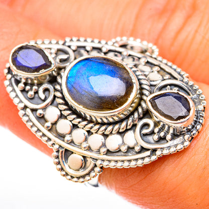 Labradorite Rings handcrafted by Ana Silver Co - RING122669