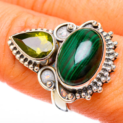 Malachite Rings handcrafted by Ana Silver Co - RING122679
