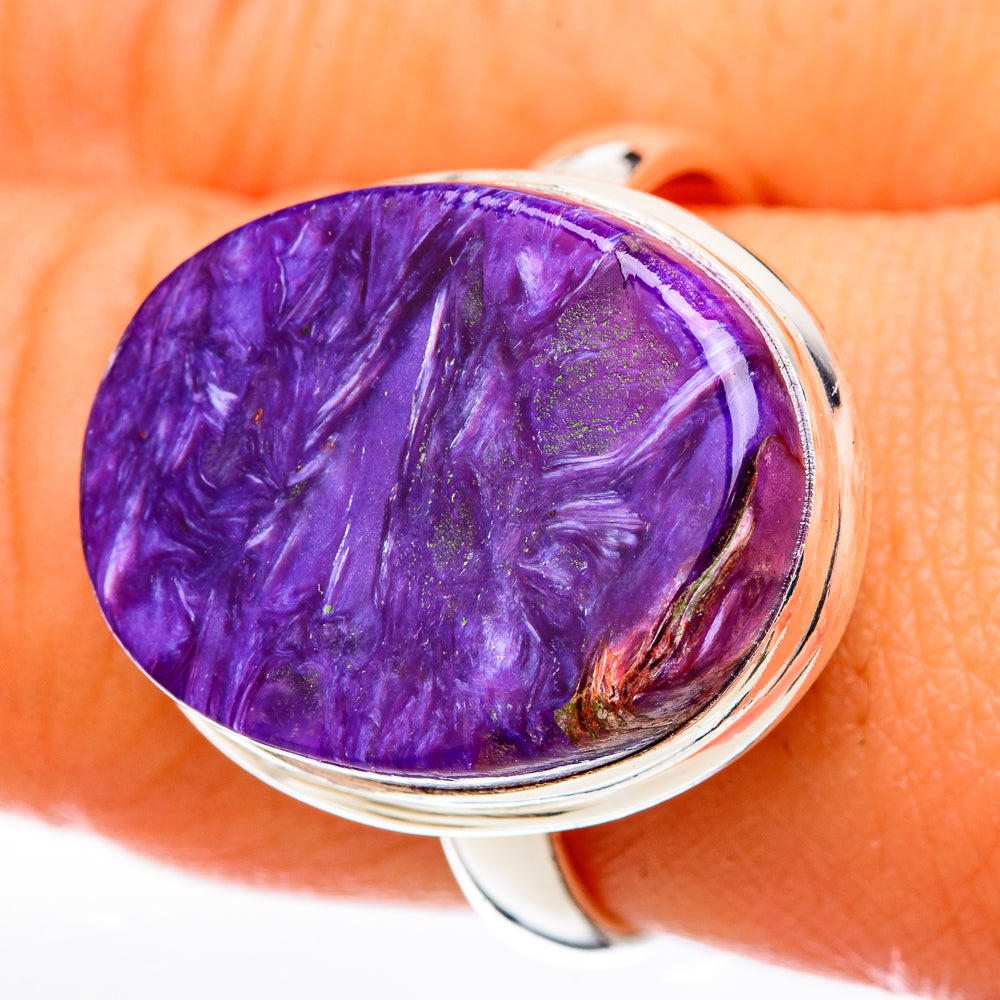Charoite Rings handcrafted by Ana Silver Co - RING122685