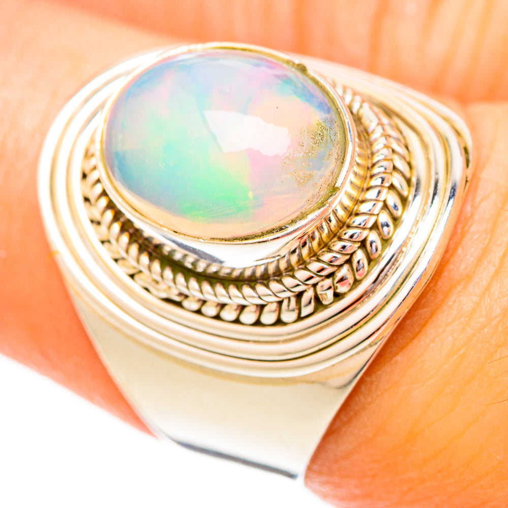 Ethiopian Opal Rings handcrafted by Ana Silver Co - RING122692