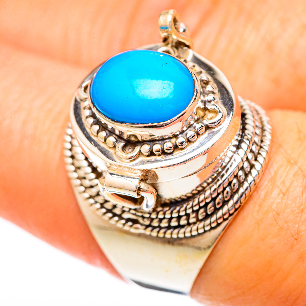 Sleeping Beauty Turquoise Rings handcrafted by Ana Silver Co - RING122695
