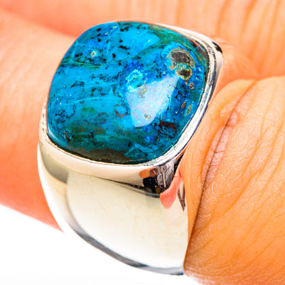 Chrysocolla Rings handcrafted by Ana Silver Co - RING122697