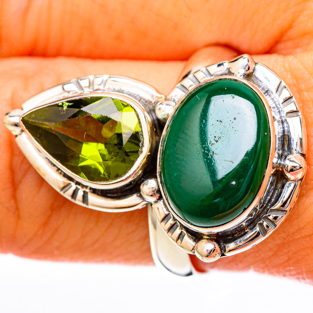 Malachite Rings handcrafted by Ana Silver Co - RING122701