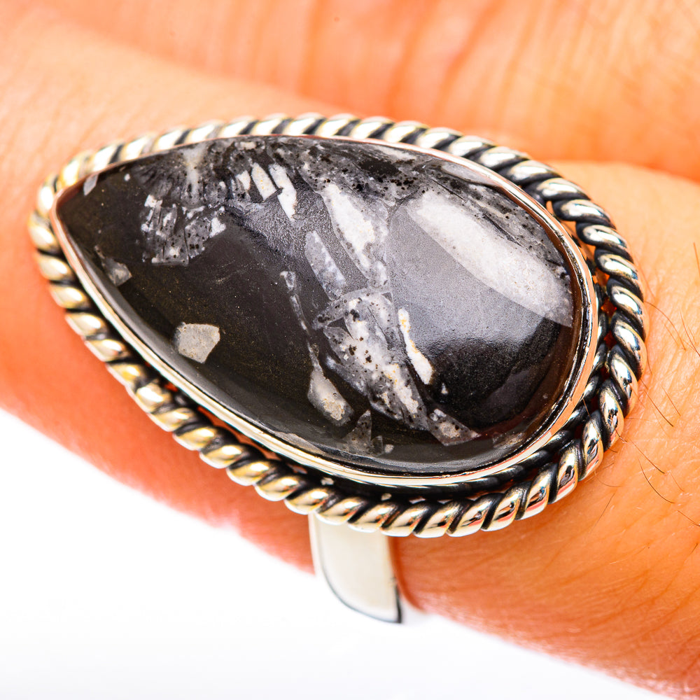 Chrysanthemum Stone Rings handcrafted by Ana Silver Co - RING122707