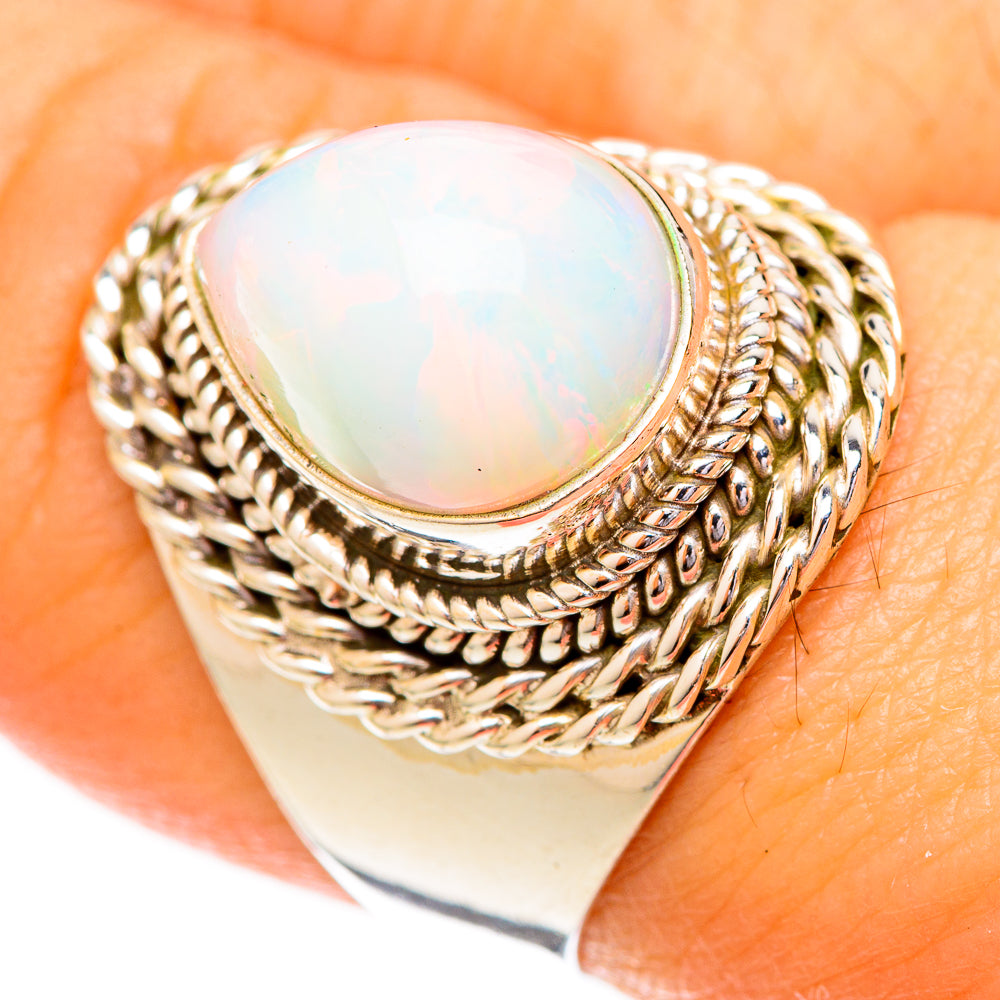 Ethiopian Opal Rings handcrafted by Ana Silver Co - RING122711