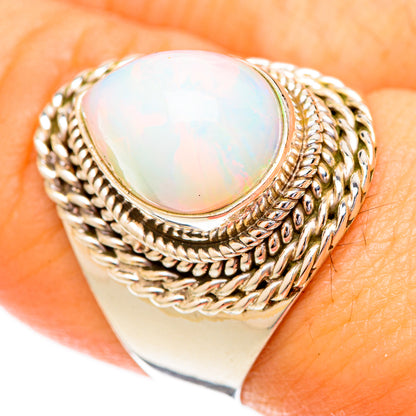 Ethiopian Opal Rings handcrafted by Ana Silver Co - RING122711