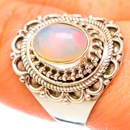 Ethiopian Opal Rings handcrafted by Ana Silver Co - RING122712