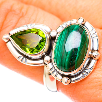 Malachite Rings handcrafted by Ana Silver Co - RING122734