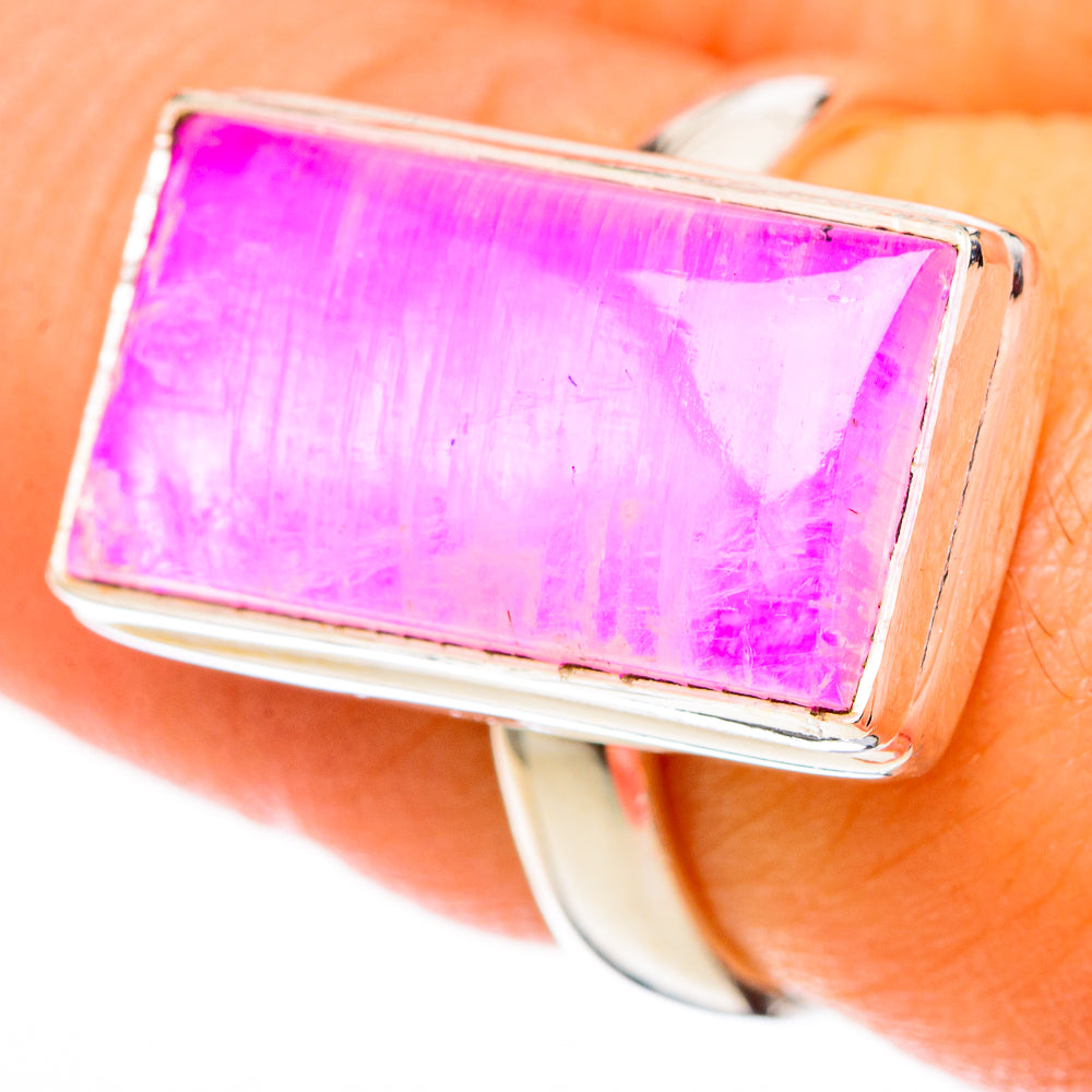Pink Moonstone Rings handcrafted by Ana Silver Co - RING122737