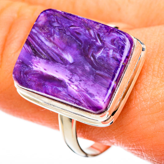 Charoite Rings handcrafted by Ana Silver Co - RING122739