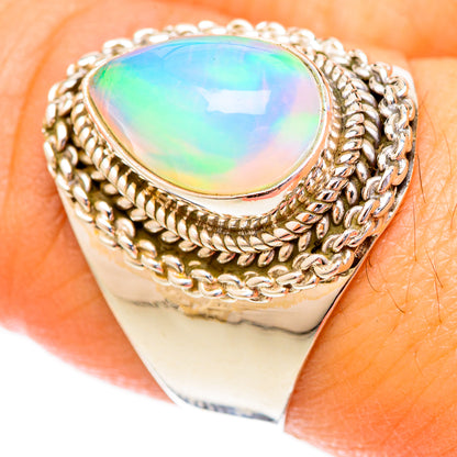 Ethiopian Opal Rings handcrafted by Ana Silver Co - RING122744