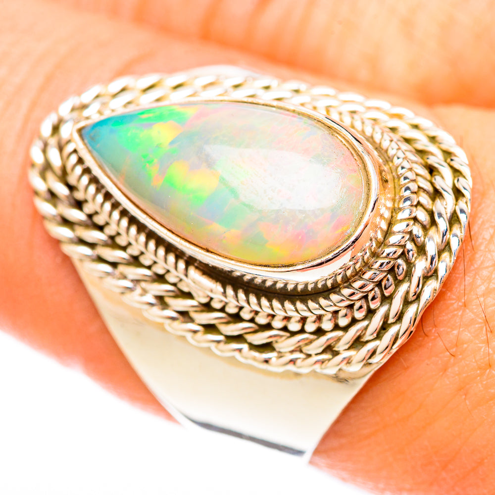 Ethiopian Opal Rings handcrafted by Ana Silver Co - RING122745