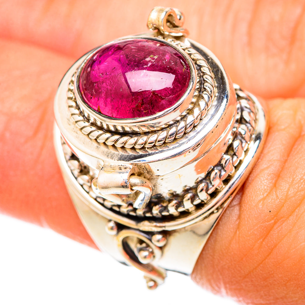 Pink Tourmaline Rings handcrafted by Ana Silver Co - RING122755