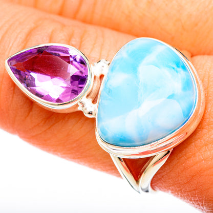 Larimar Rings handcrafted by Ana Silver Co - RING122758
