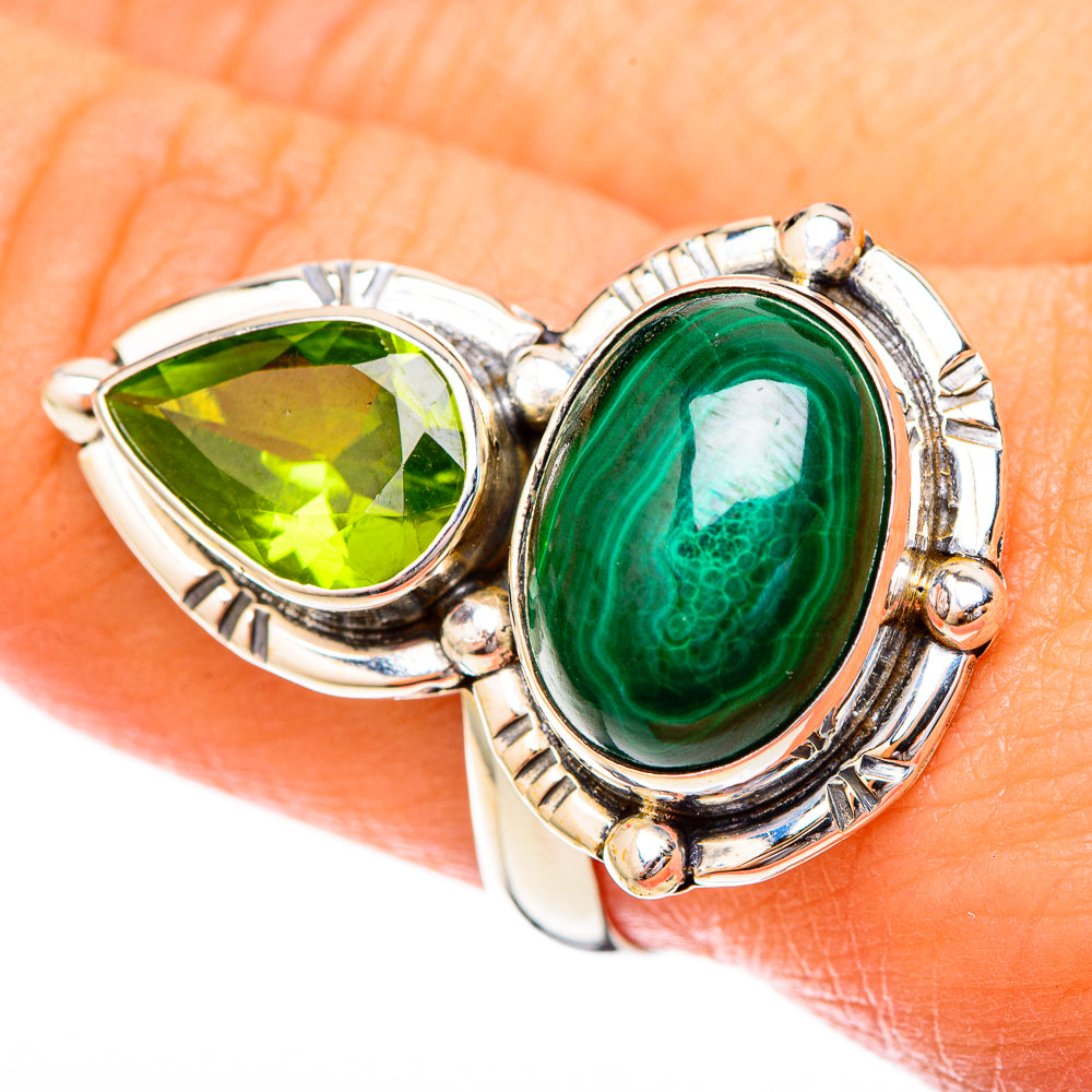 Malachite Rings handcrafted by Ana Silver Co - RING122770