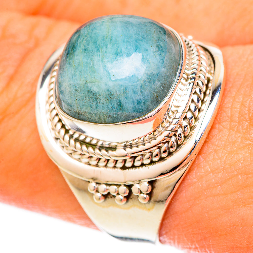 Aquamarine Rings handcrafted by Ana Silver Co - RING122801