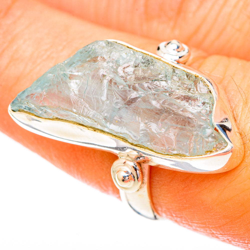 Aquamarine Rings handcrafted by Ana Silver Co - RING122802