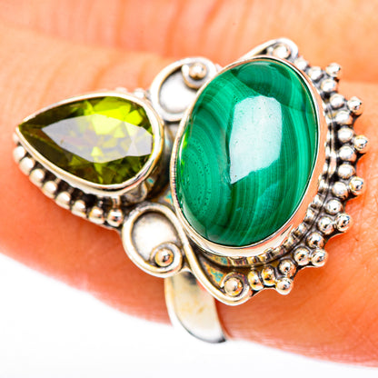 Malachite Rings handcrafted by Ana Silver Co - RING122808