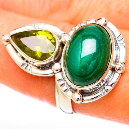 Malachite Rings handcrafted by Ana Silver Co - RING122819