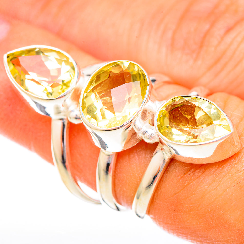 Citrine Rings handcrafted by Ana Silver Co - RING122824