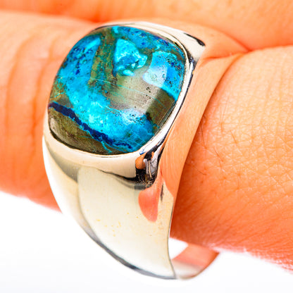 Chrysocolla Rings handcrafted by Ana Silver Co - RING122827